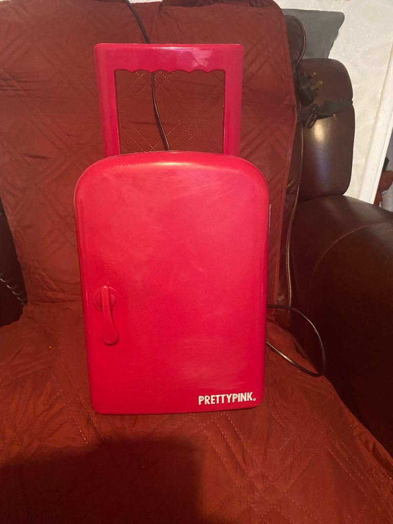 Pink Mini Fridge - Argos Model, Good Condition