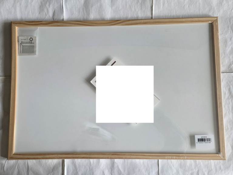 Whiteboard With Wood Boarder & Hanging Hook 60cmx40cm NEW White Board NO Pen