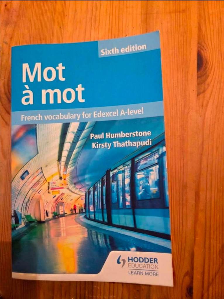 Mot à mot French vocabulary book