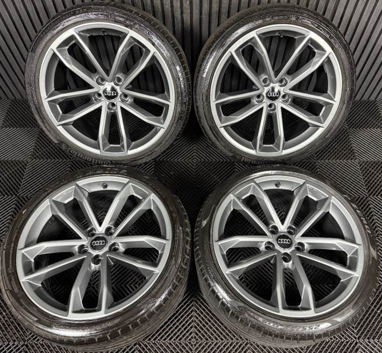 19'' GENUINE AUDI A5 S LINE S5 5 DOUBLE SPOKE B8 B9 A4 ALLOY WHEELS ALLOYS TYRES