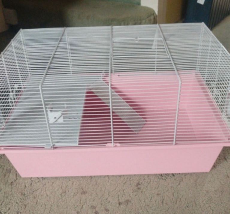 pink hamster cage 
