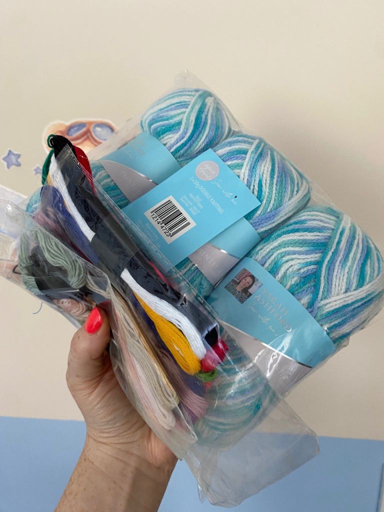 knitting yarn and threads 