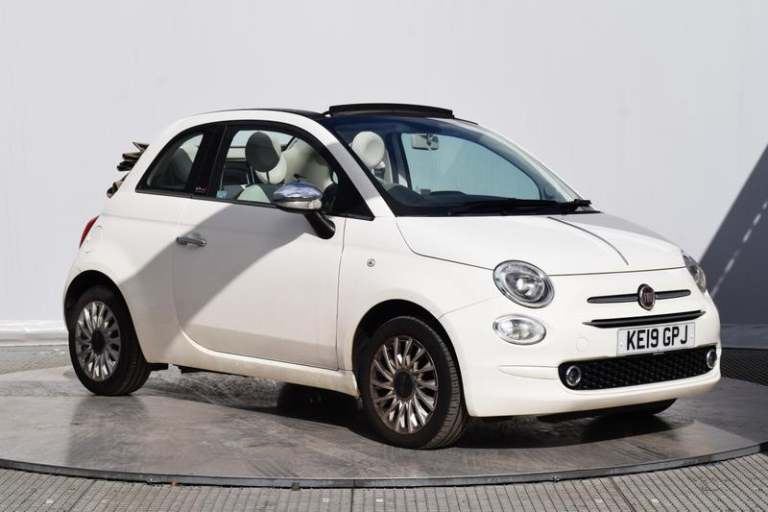 2019 Fiat 500 1.2 Lounge 2dr CONVERTIBLE PETROL Manual