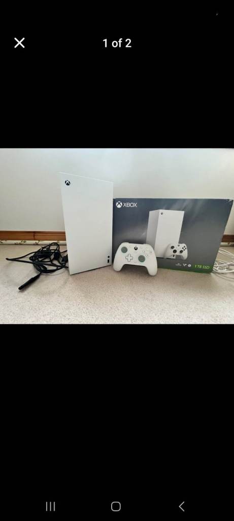 Xbox Series x white Console with Controller & Box