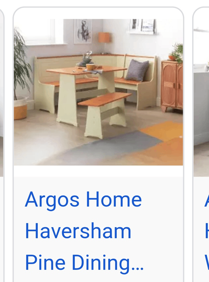 image for Corner bench dining table set