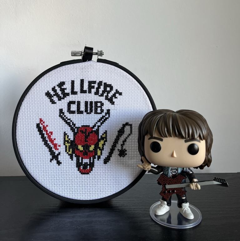 Stranger Things Hellfire Club Logo cross stitch