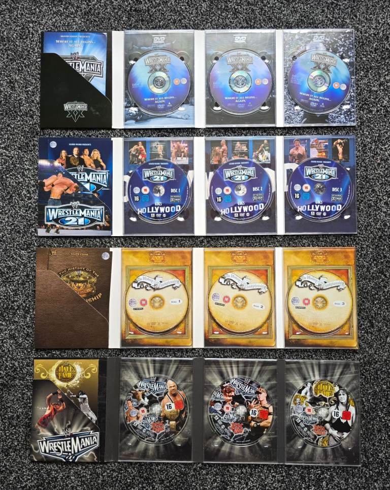Bundle Of WWE Wrestling DVDs.