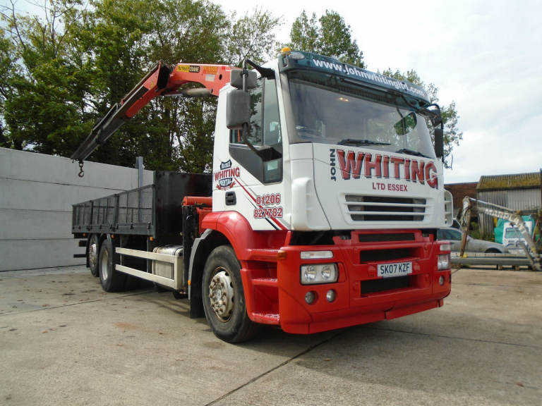 2007 Iveco Stralis 310 6X2 Day Cab 26T Fitted Palfinger PK15500 Crane & Grab.