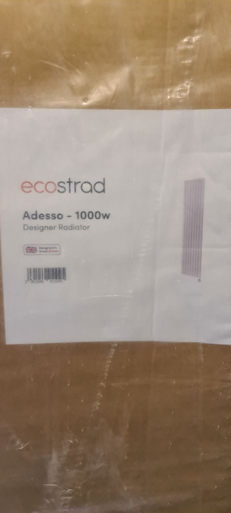 Brand New Ecostrad Adesso 1000W Designer Radiator