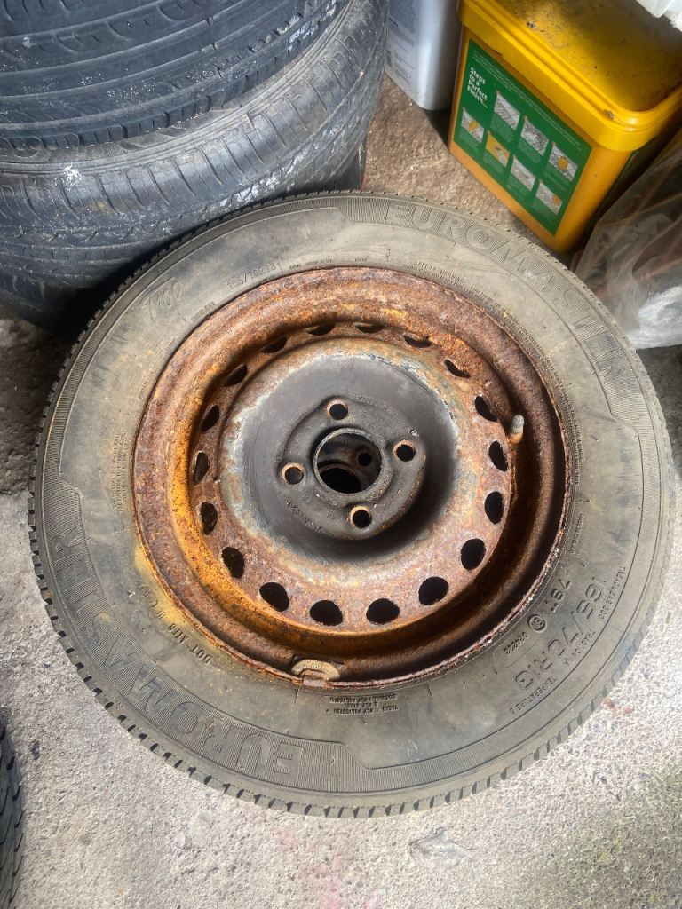 Vauxhall Corsa spare wheel with new 165 70 13 tyre 