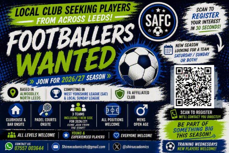 LEEDS FOOTBALLERS WANTED - PRES SEASON ALMOST UPON US COME GET INVOVLED