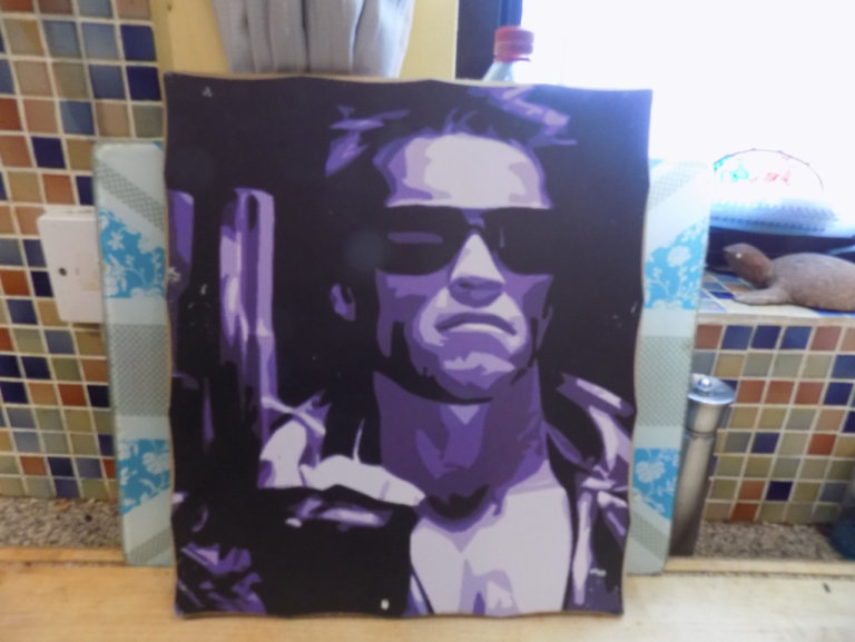 1,  Wood-Print Film Star/Movie Art Pictures - Pre-Owned Good Condition