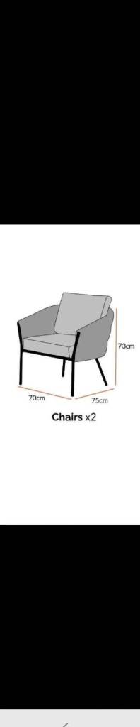 Brand new garden armchairs Daals