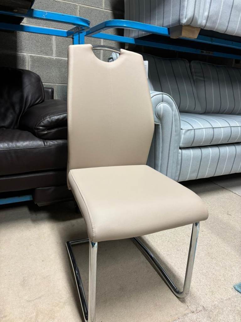 New Beige Leather Chair 