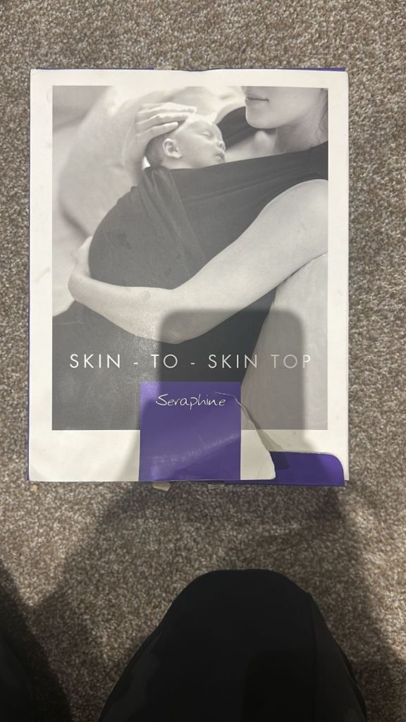 Seraphine skin to skin top black in M 