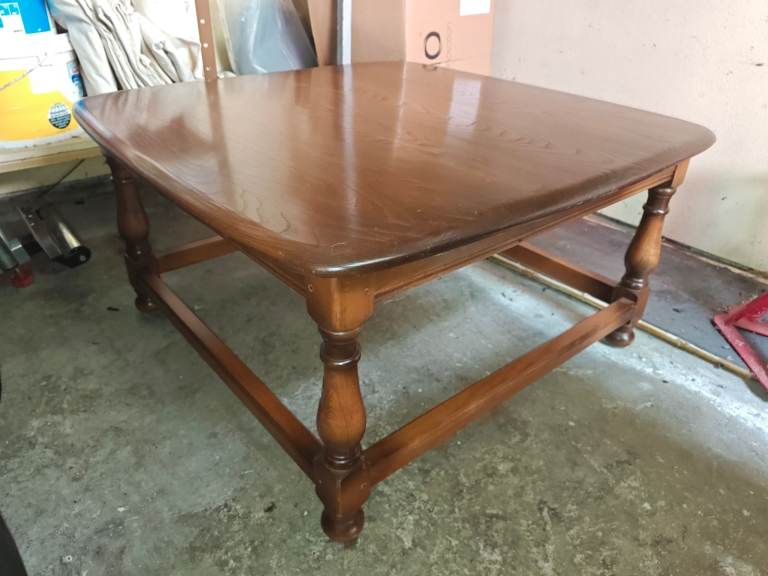 Ercol French polished coffee table.