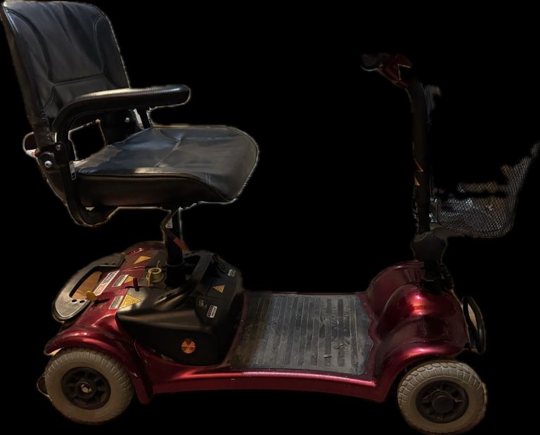 Red shoprider mobility scooter 