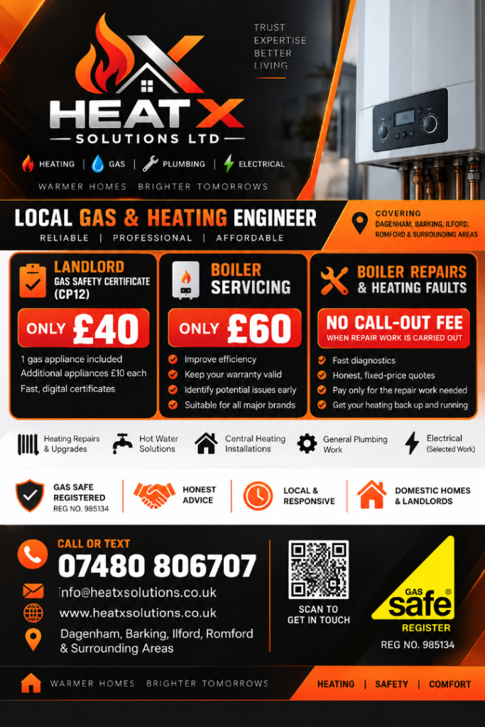 Gas & Heating Engineer | Boiler Repairs, Servicing & Landlord Certificates