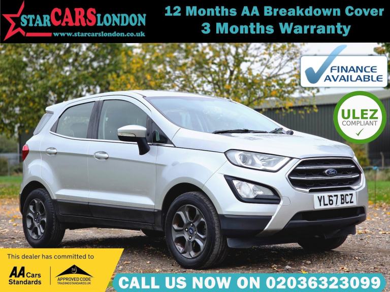 2018 Ford Ecosport 1.0T EcoBoost Zetec Auto Euro 6 (s/s) 5dr HATCHBACK Petrol Automatic