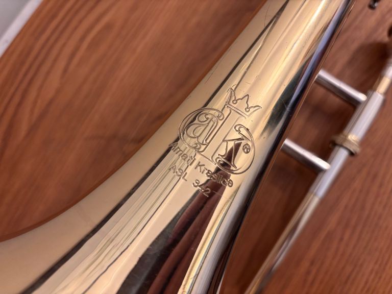 Amati Kraslice Silver-Plated Tenor Trombone with Hard Case – Good Condition