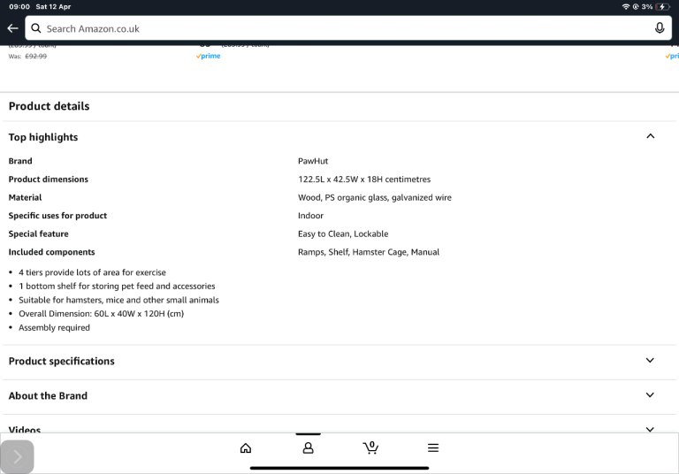 Brand new pet cage - wooden