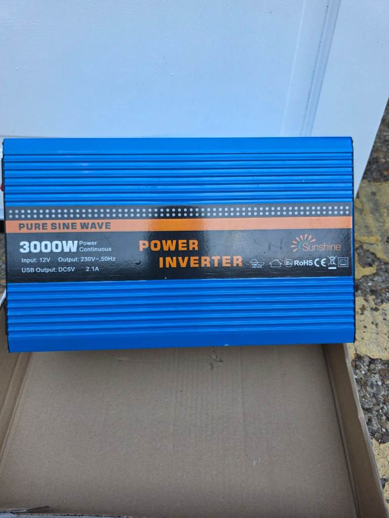 Sunshine 3000W Pure Sine Wave Power Inverter – As Good As New