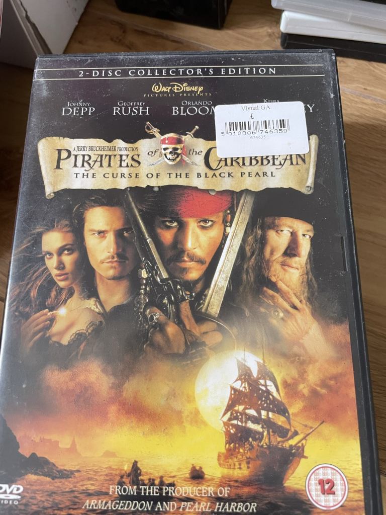 Pirates of the Caribbean dvd 