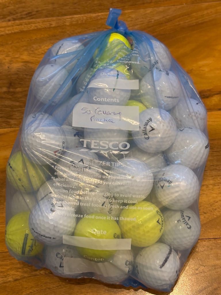 Bag of 50 Callaway Golf Balls (Practice balls)