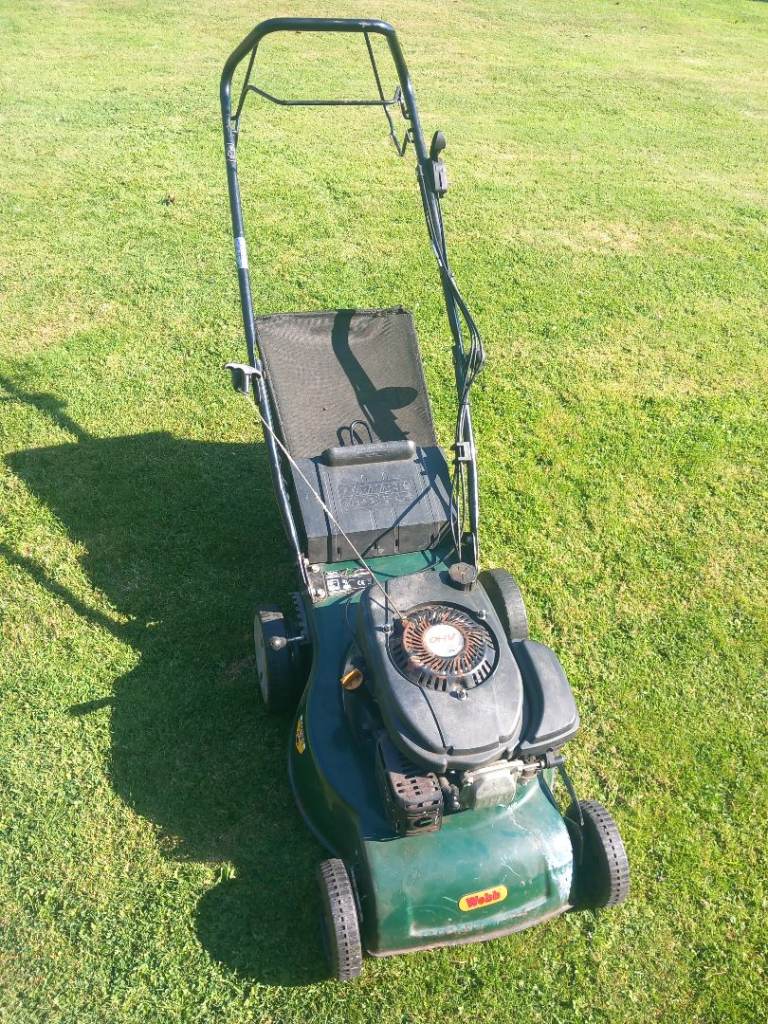 Webb petrol lawnmower