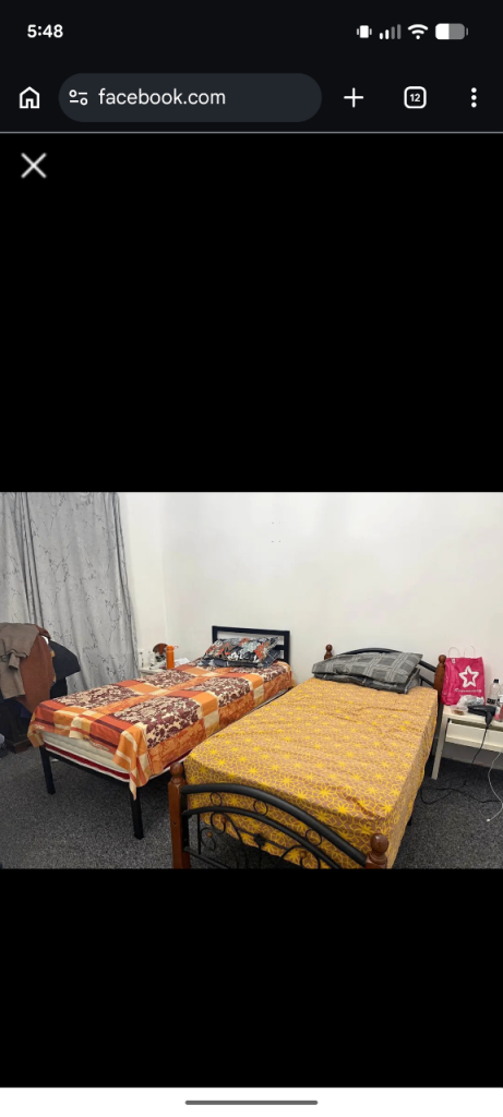 Rent room available for boy.