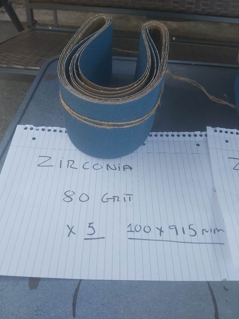 Zirconia 80 Grit Sanding Belts 100 x 915mm – Pack of 5