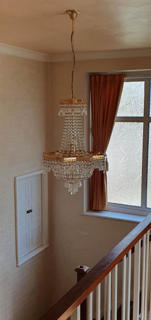 Chandelier - Star Empire Strass Gold 5 Light Chandelier