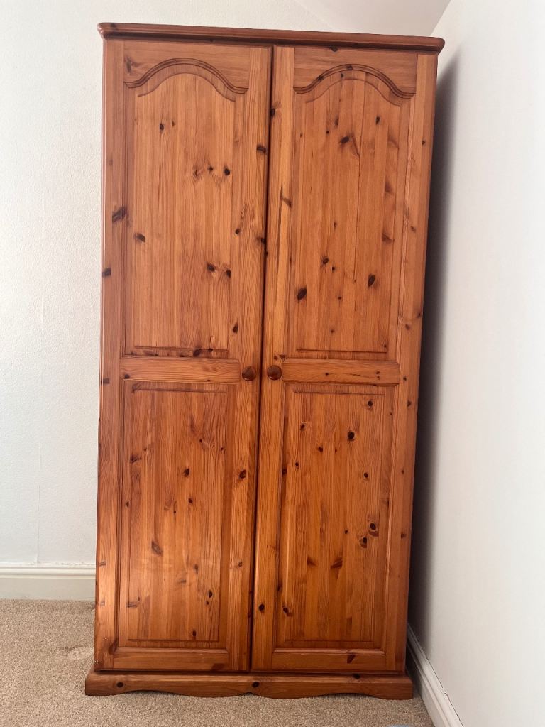 Solid pine wardrobe 