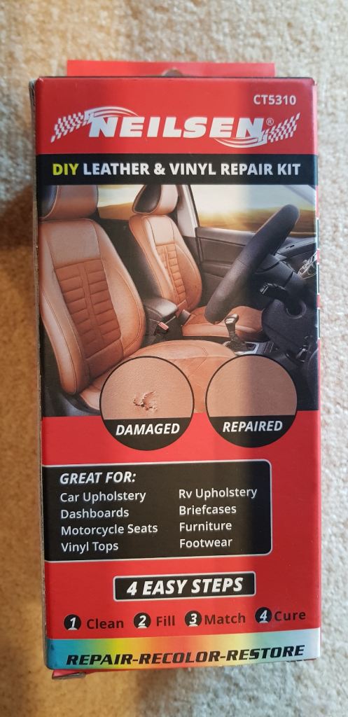 NEW - NEILSON DIY LEATHER & VINYL REPAIR KIT 