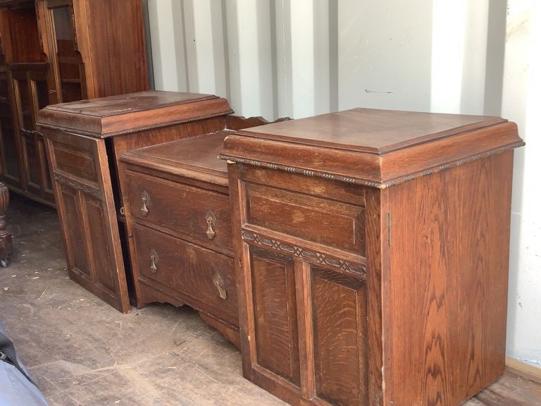 Vintage Wooden Dresser/Sideboard with Drawers and Cabinets
