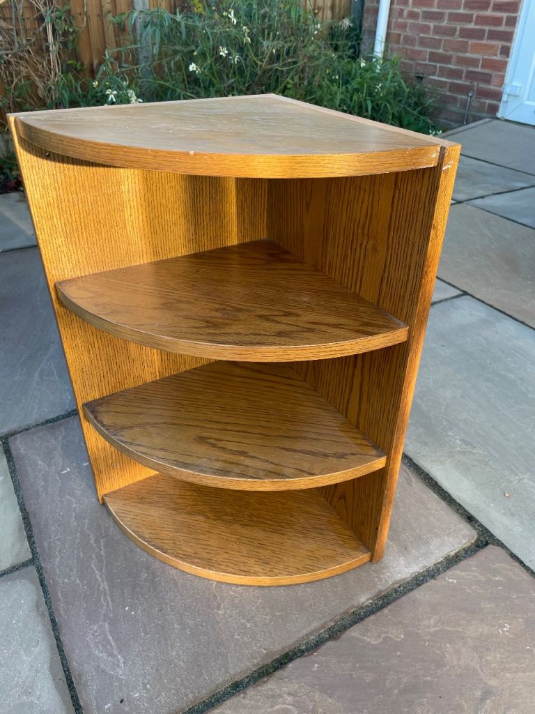 Oak Veneer Kitchen Corner Unit shelf 