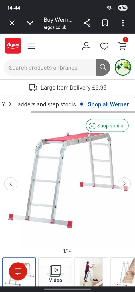 Werner ladder platorm