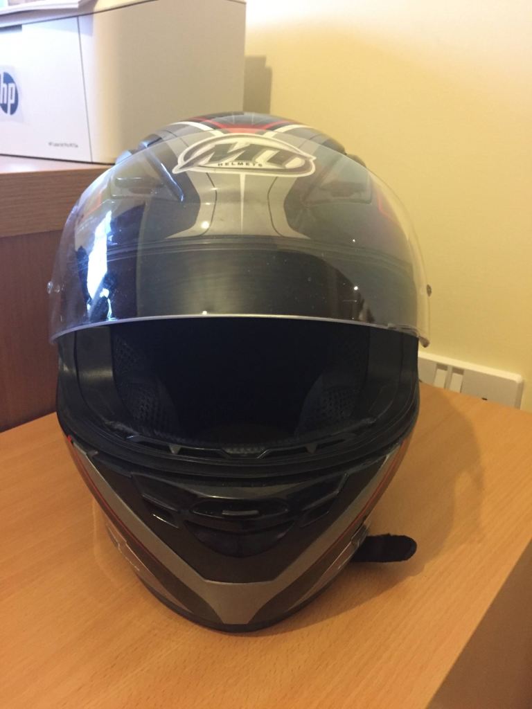 2 x motorbike helmets - Nitro Akido fibreglass helmet XS & MT Revenge Evo S