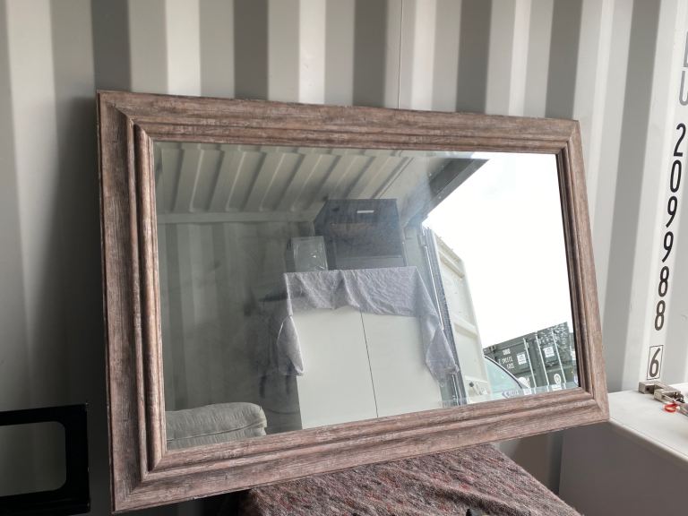 Large rustic wall mirror 