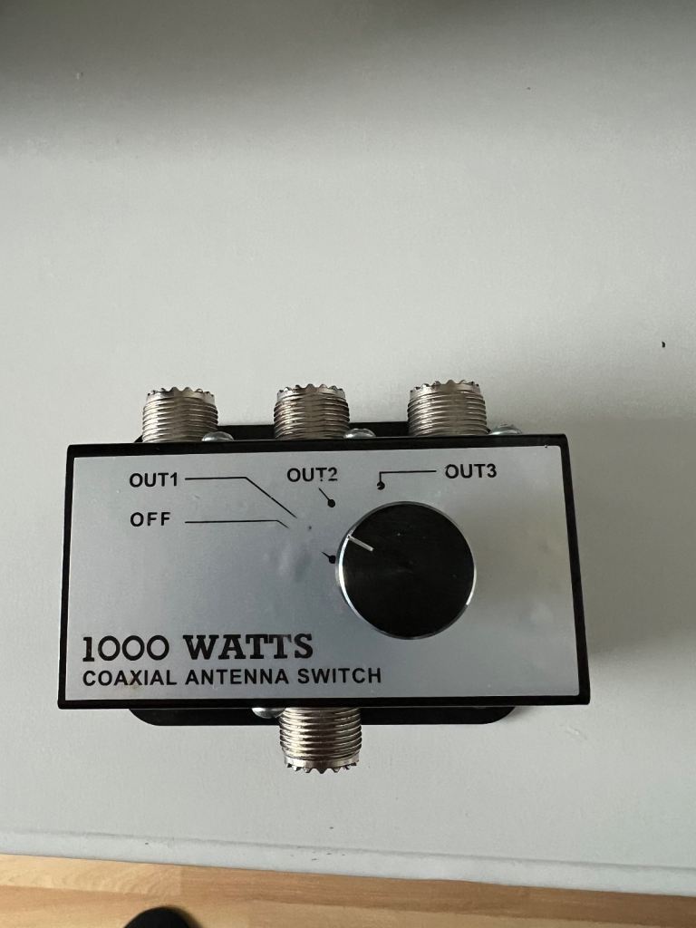 Coaxial Antenna Switch 1000 Watts – 3 Way, Good Condition