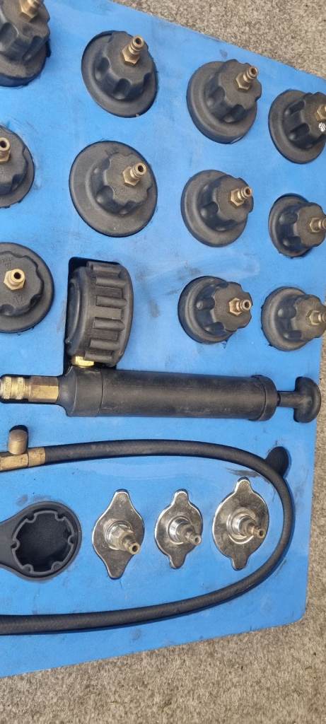 Coolant pressure test kit