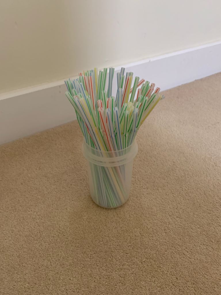 Unused plastic straws - free