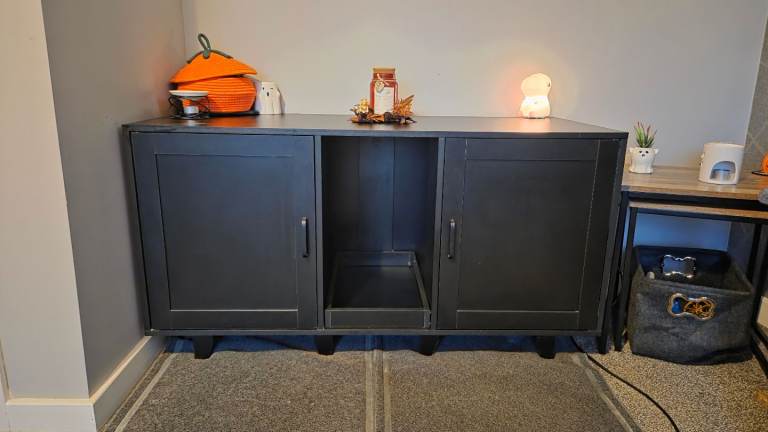 Cat litter enclosure 