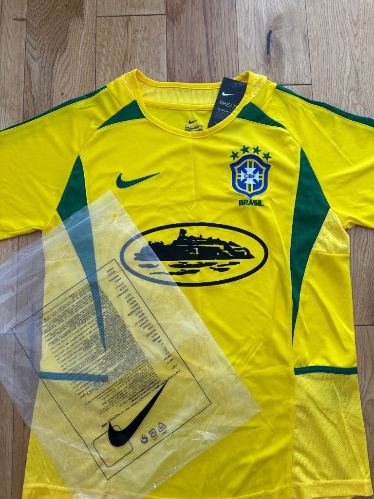 New Nike Brazil Football Shirt - Yellow, Size S