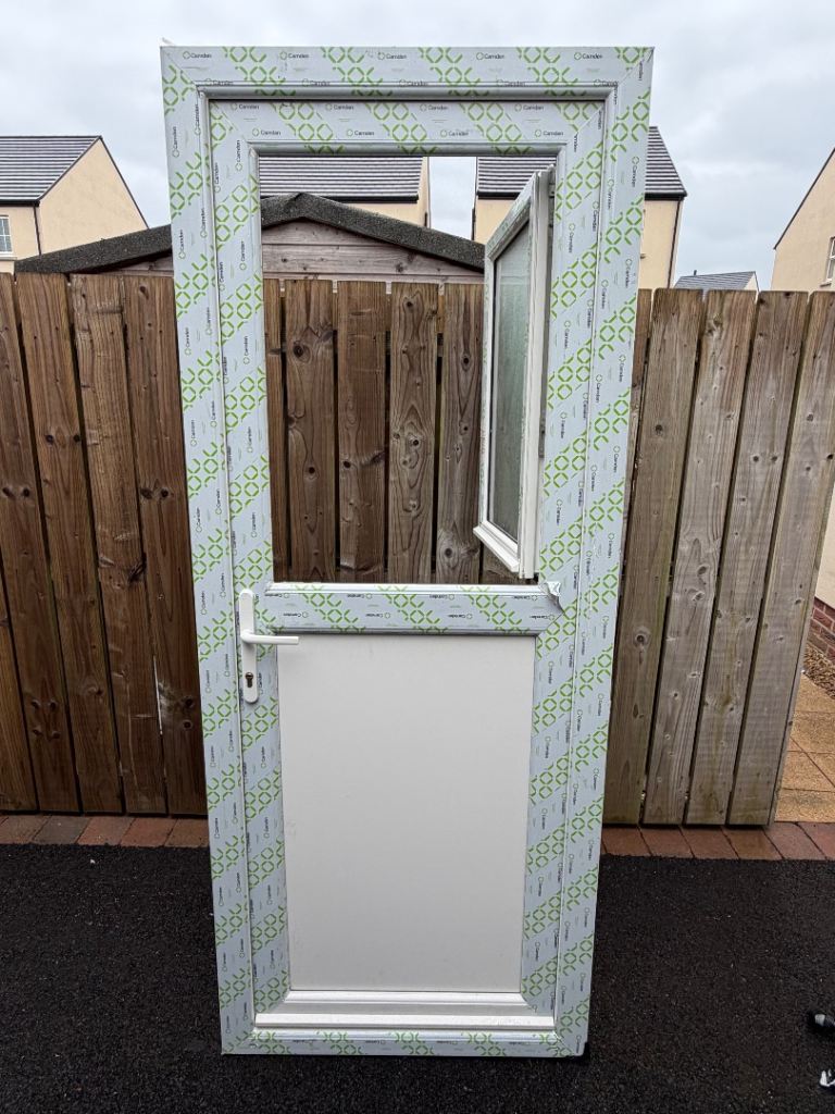 PVC door stable tilt and turn white NEW PATIO DOUBLE COMPOSITE FRENCH 