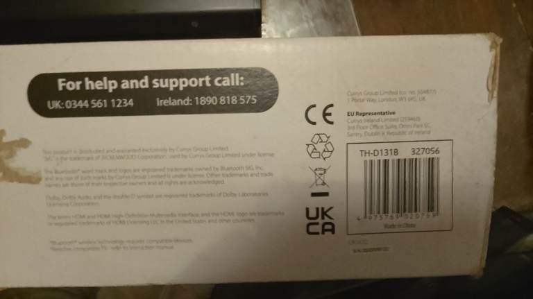 JVC SOUNDBAR WITH BUILT IN SUBWOOFER 