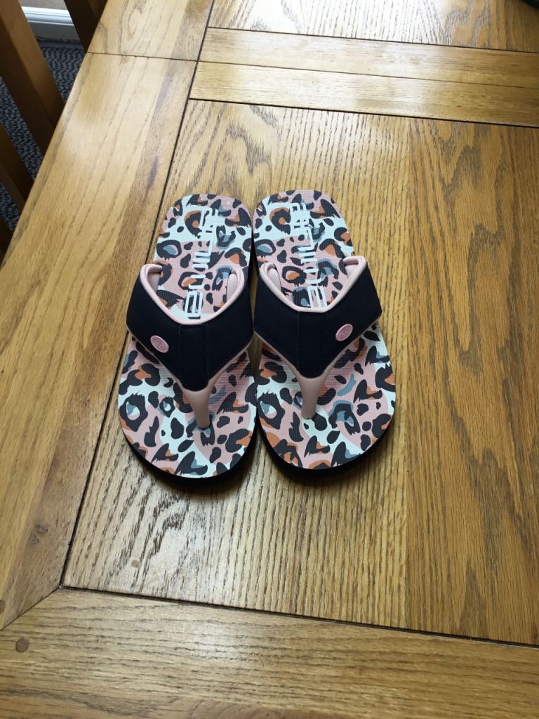 Animal Leopard Print Flip Flops 