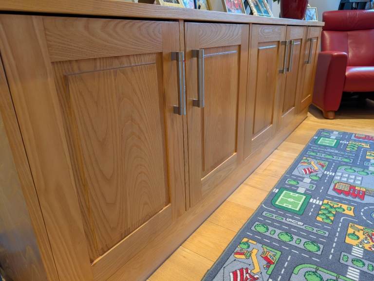 Large handmade wooden storage unit 