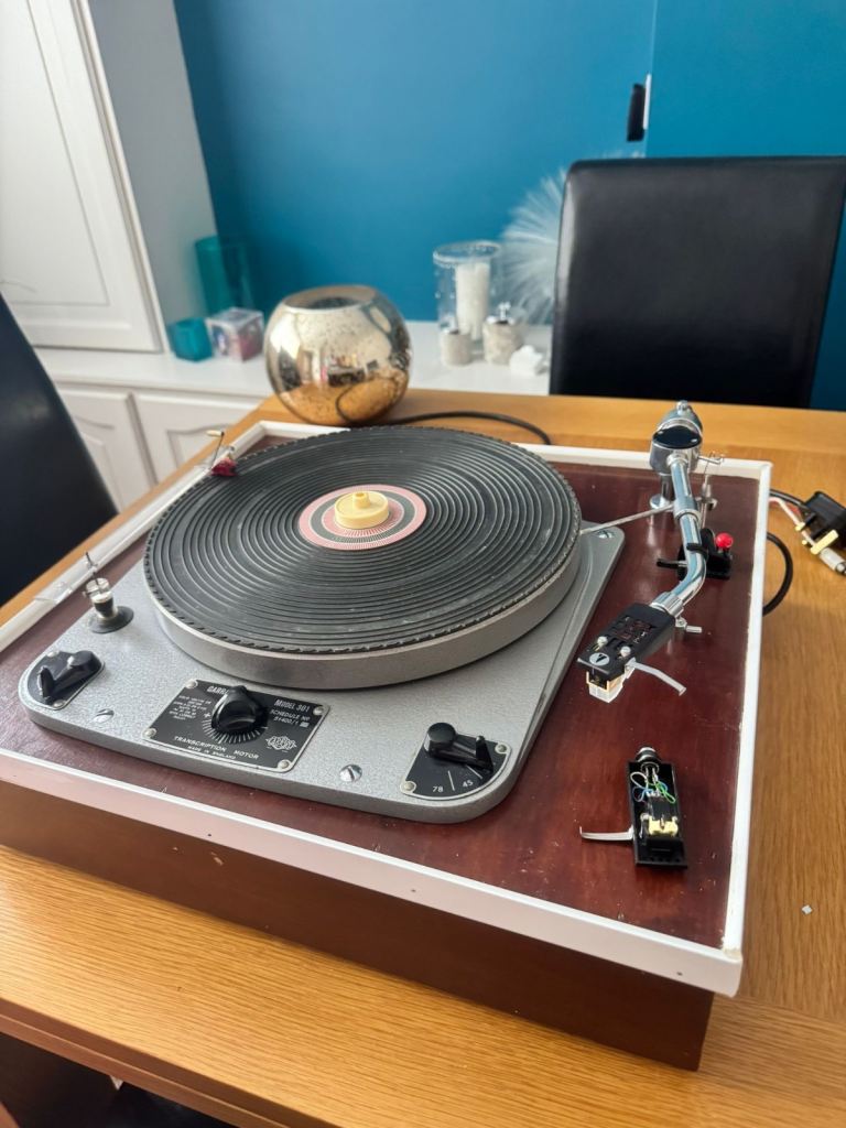 Garrard 301 Turntable w/ AT-1005 Arm & Shure V15 II – Serviced