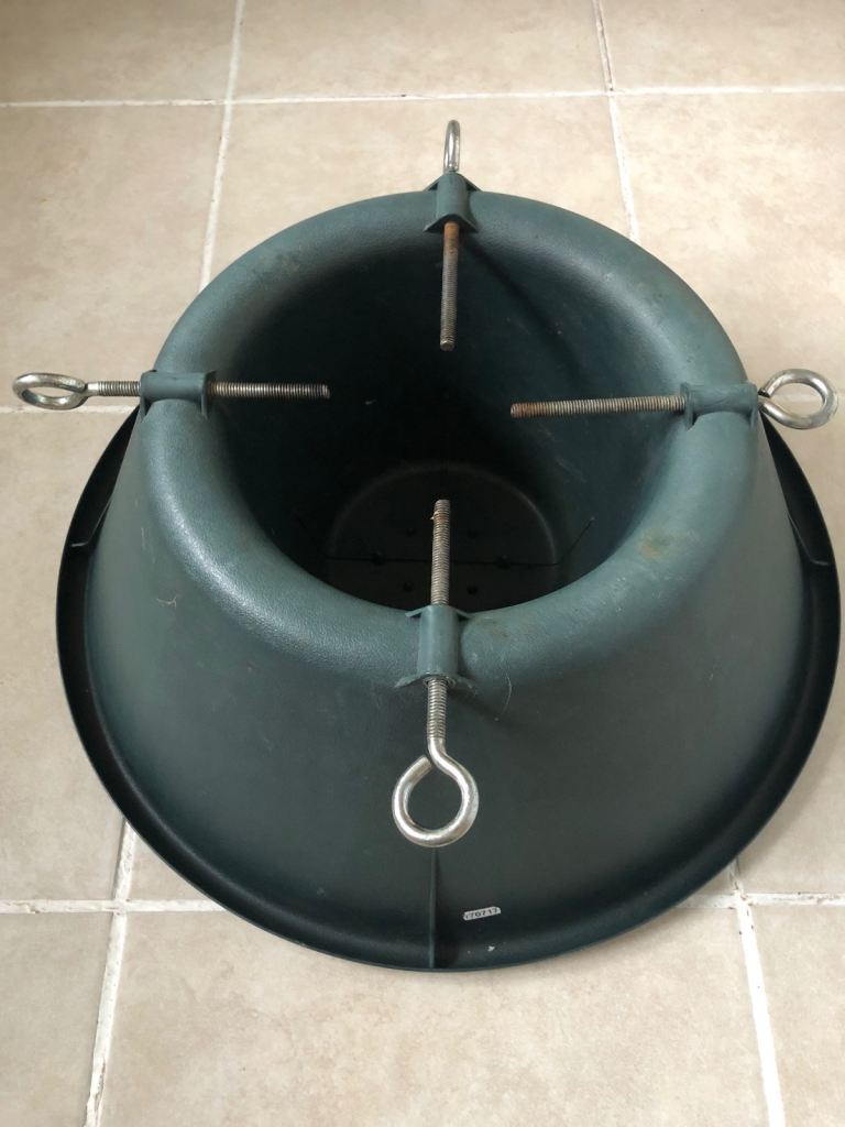 Large Sturdy Green Plastic Christmas Tree Stand
